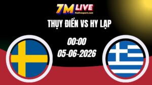 Soi kèo Thụy Điển vs Hy Lạp 00h00 Ngày 05/06/2026